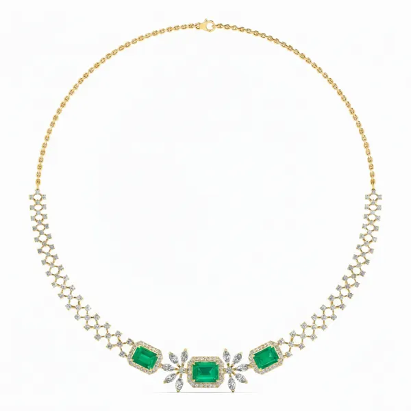 Sparkling Aurora Diamond Necklace MGNL3075