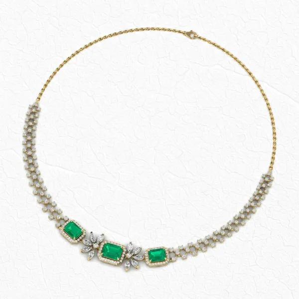 Sparkling Aurora Diamond Necklace - View 3