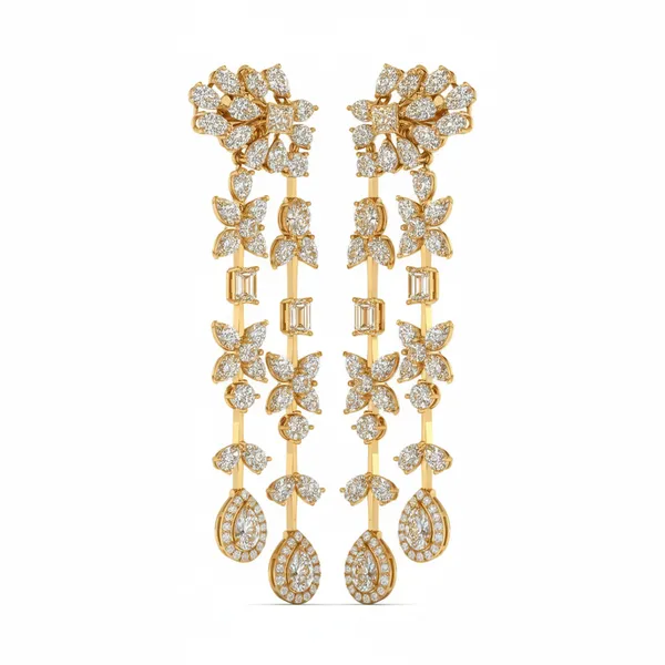 The Fantasia Plume Statement Chandelier - View 2