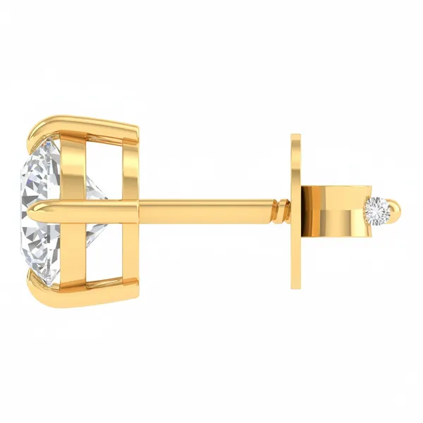 Nerissa Solitaire Studs - View 3