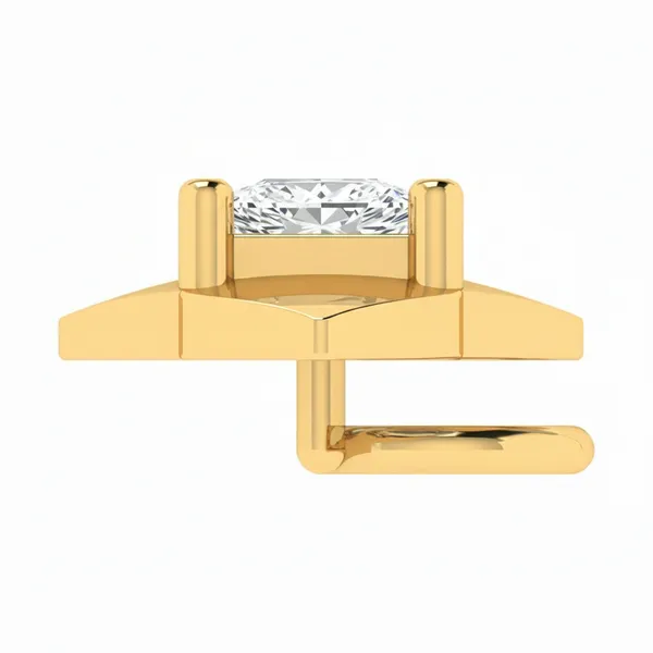 Sophisticated Starlight Diamond Nosepin - View 4
