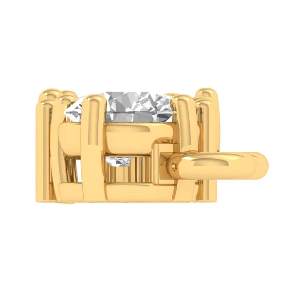 Serene Ornate Diamond Pendant - View 3