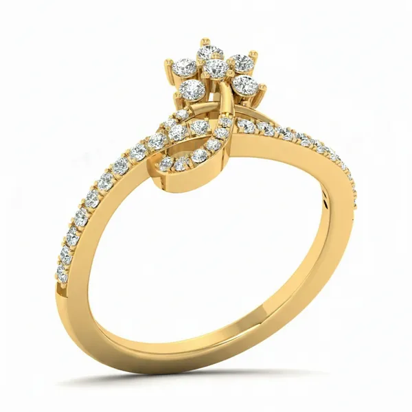Striking Dome Diamond Ring - Laboratory-Grown Diamond Ladies Ring