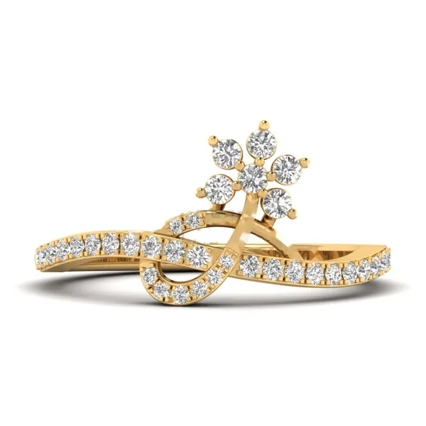 Striking Dome Diamond Ring - View 2
