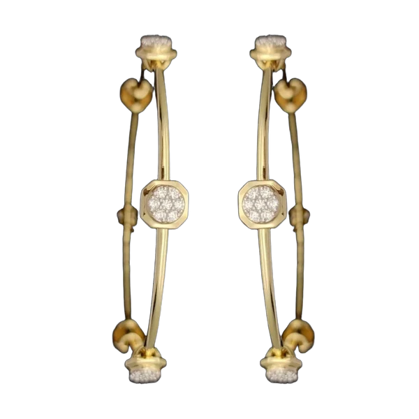 Blissful Whisper Diamond Bangle Pair MNBN1448