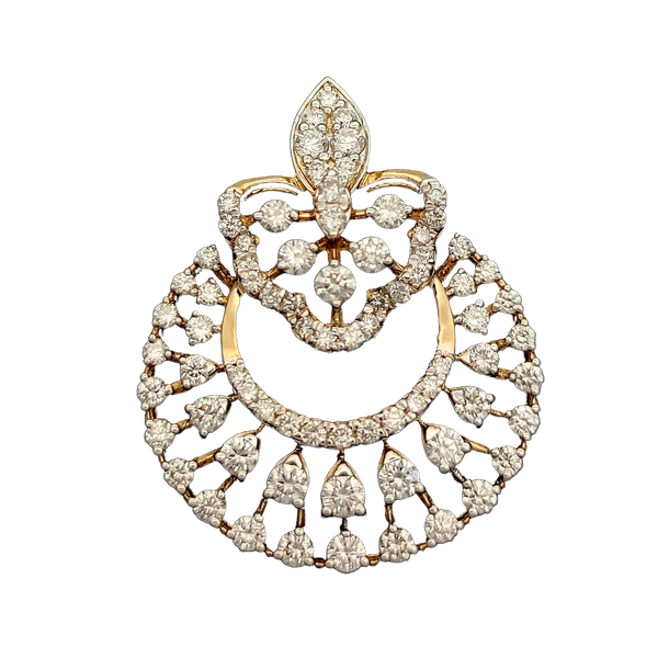 Radiant Halo Diamond Pendant - View 2