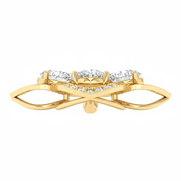 Sophisticated Floating Diamond Pendant - View 4