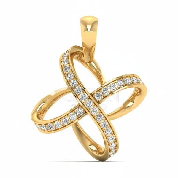 Splendid Art Deco Diamond Pendant - Laboratory-Grown Diamond Pendant