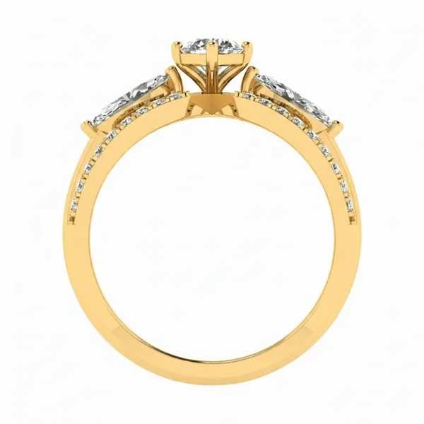Chic Twist Diamond Ring - View 3