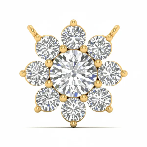 Elegant Layered Diamond Pendant - Laboratory-Grown Diamond Pendant