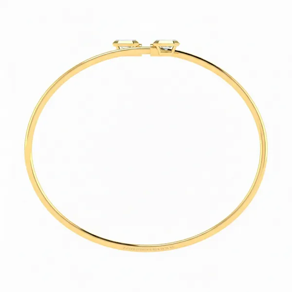 Opulent Ornate Diamond Bangle - View 3