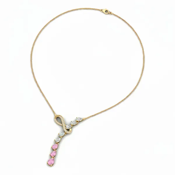 Noble Bar Diamond Necklace - View 3