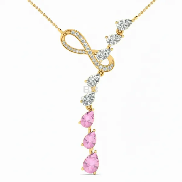 Noble Bar Diamond Necklace - View 4