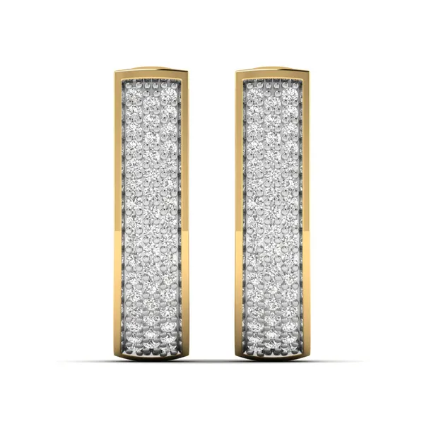 Veranda Crescent Chandelier Earrings - Laboratory-Grown Diamond Earrings
