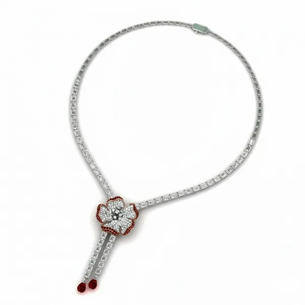 Opulent Luxe Diamond Necklace - View 3