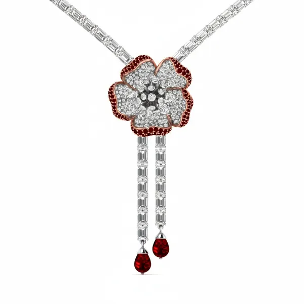 Opulent Luxe Diamond Necklace - View 4