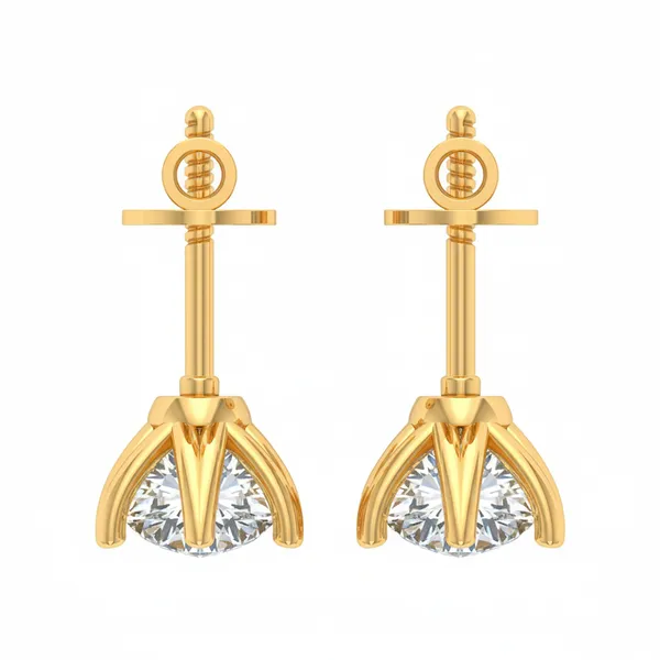 Estival Wreath Solitaire Earrings - View 4