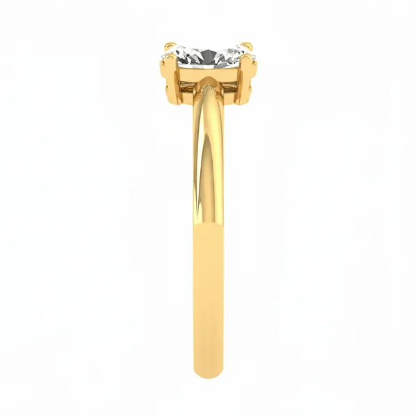Golden Lattice Diamond Ring - View 4