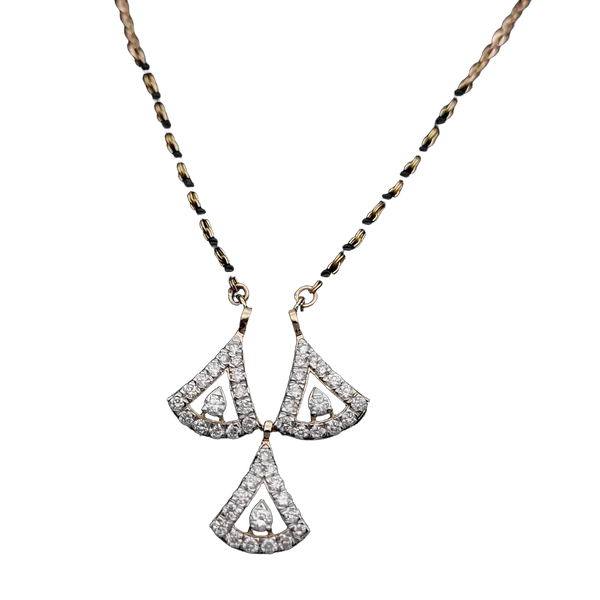 Blissful Crest Diamond Pendant with Chain - Laboratory-Grown Diamond Pendant with Chain