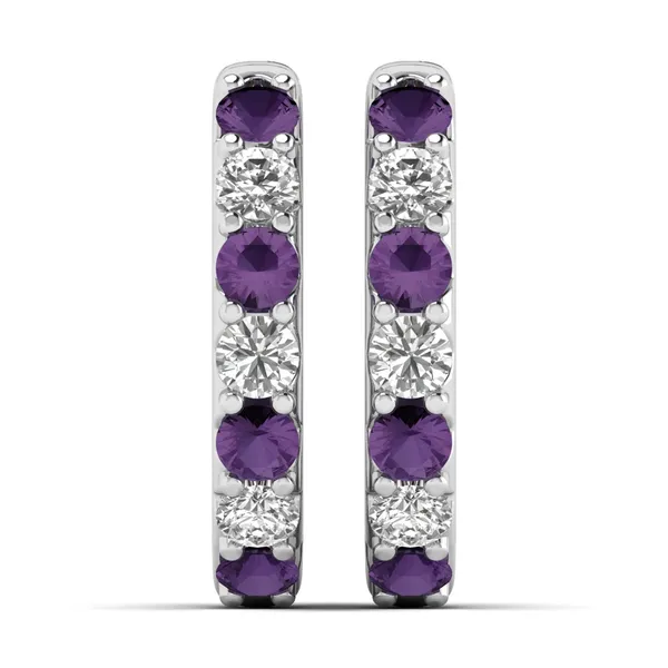 The Mellora Feather Pavé Studs - Laboratory-Grown Diamond Earrings