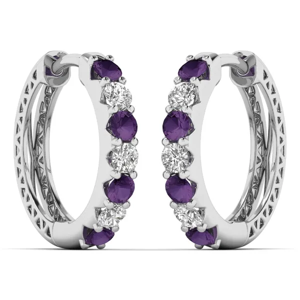 The Mellora Feather Pavé Studs - View 2