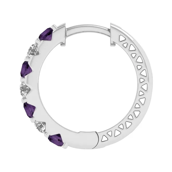 The Mellora Feather Pavé Studs - View 3