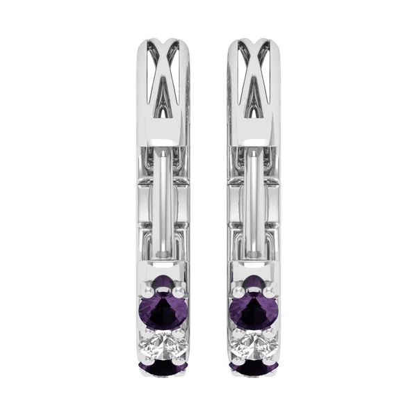 The Mellora Feather Pavé Studs - View 4