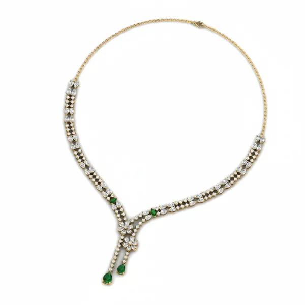 Artisan Pave Diamond Necklace - View 3