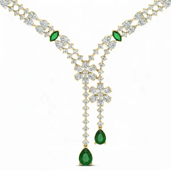 Artisan Pave Diamond Necklace - View 4