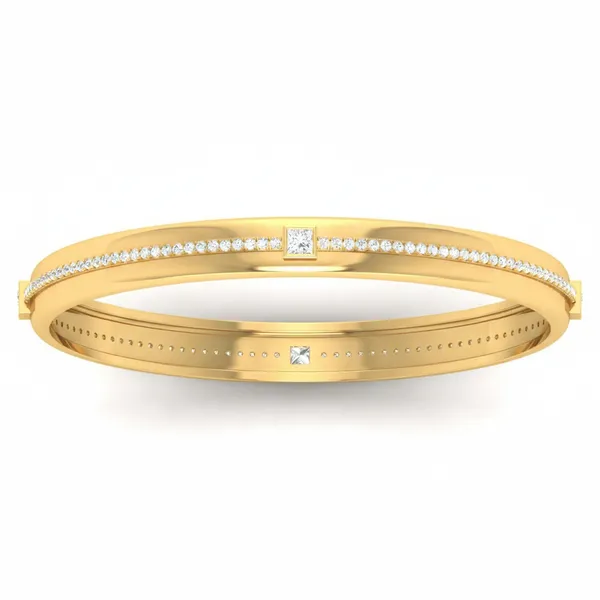 Luxurious Regal Diamond Bangle - Laboratory-Grown Diamond Bangle