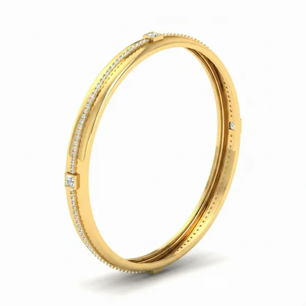 Luxurious Regal Diamond Bangle - View 2