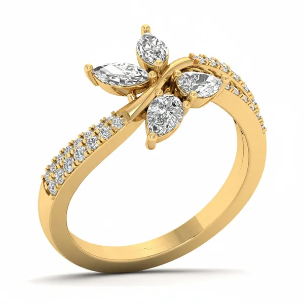 Captivating Starlight Diamond Ring - Laboratory-Grown Diamond Ladies Ring