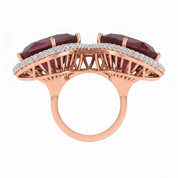 Dazzling Three-Stone Diamond Ring - View 3