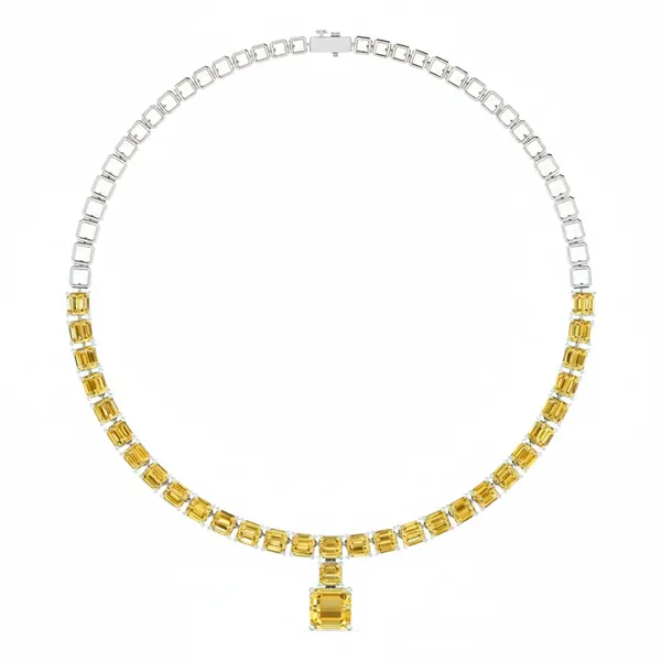 Harmonious Radiance Diamond Necklace - Laboratory-Grown Diamond Necklace