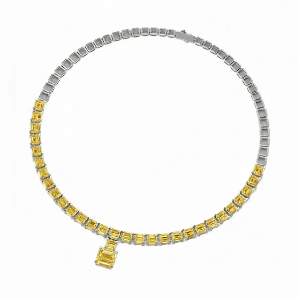 Harmonious Radiance Diamond Necklace - View 3