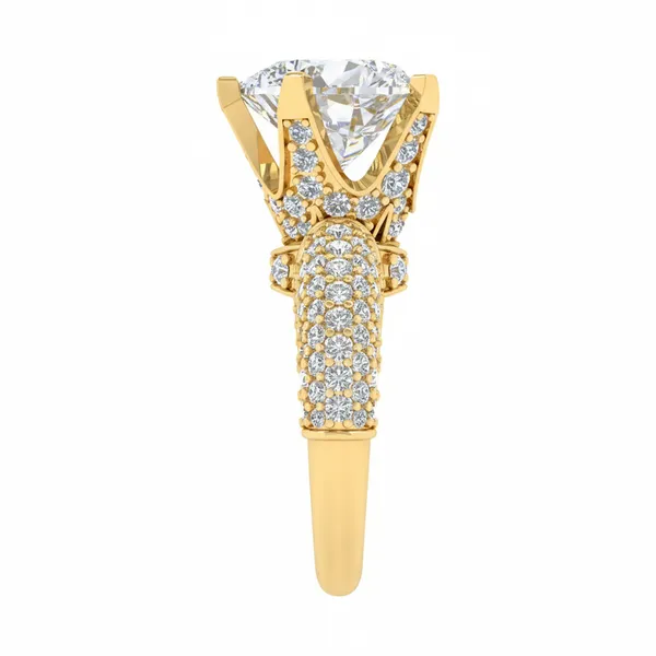 Delicate Cluster Diamond Ring - View 4