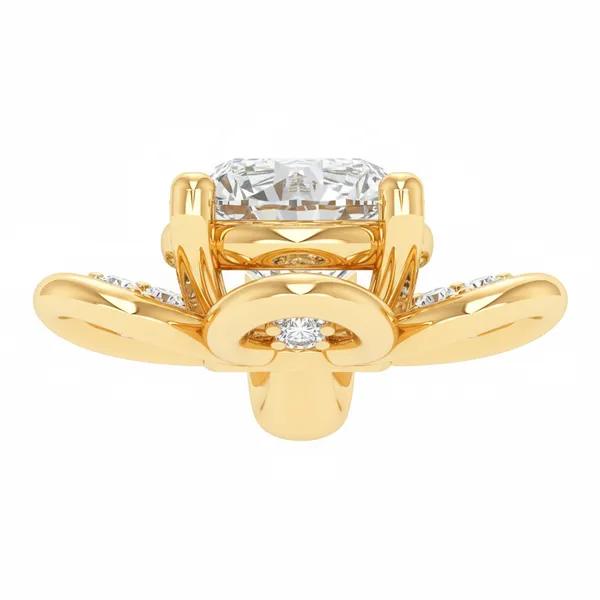Polished Oval Diamond Pendant - View 4