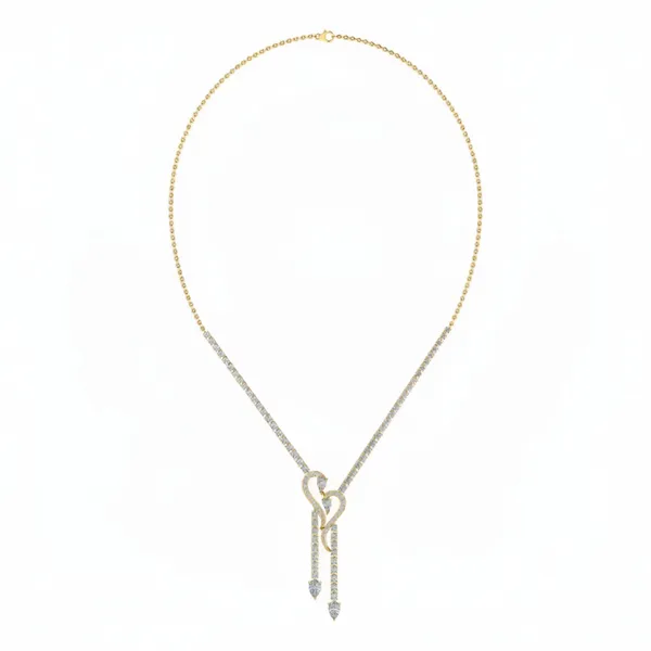 Alluring Graduated Diamond Necklace - Laboratory-Grown Diamond Necklace