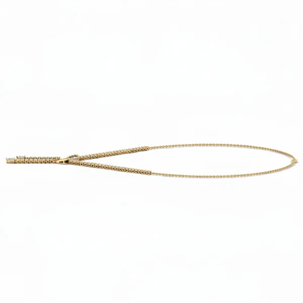 Alluring Graduated Diamond Necklace - View 2