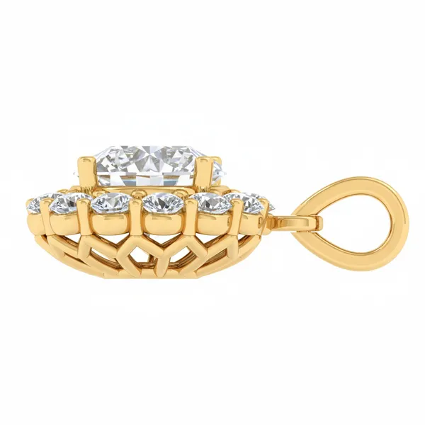 Sleek Chandelier Diamond Pendant - View 3