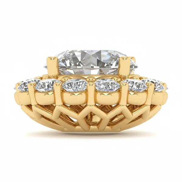 Sleek Chandelier Diamond Pendant - View 4