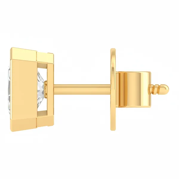 The Pirouette Prism Single Diamond Studs - View 3