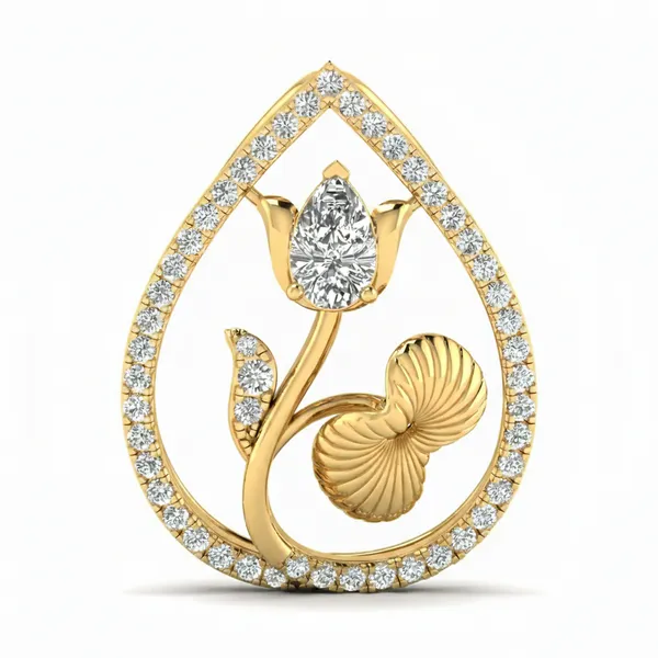 Dreamy Layered Diamond Pendant - Laboratory-Grown Diamond Pendant