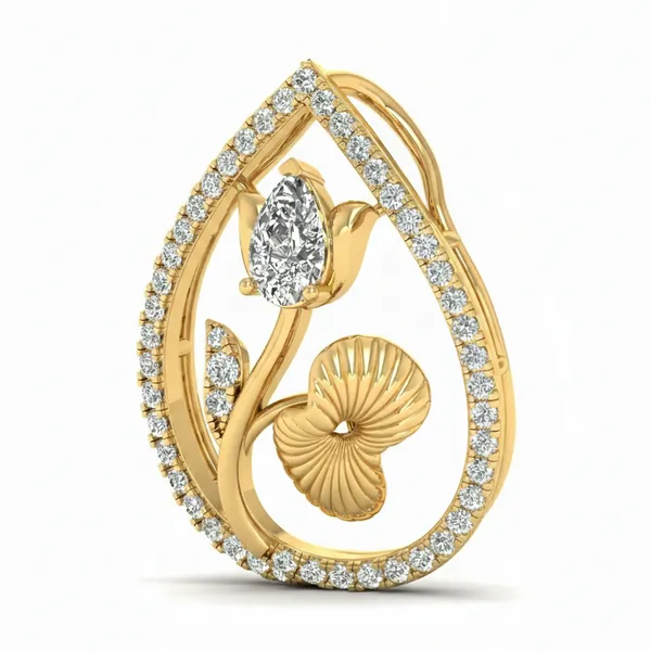 Dreamy Layered Diamond Pendant - View 2