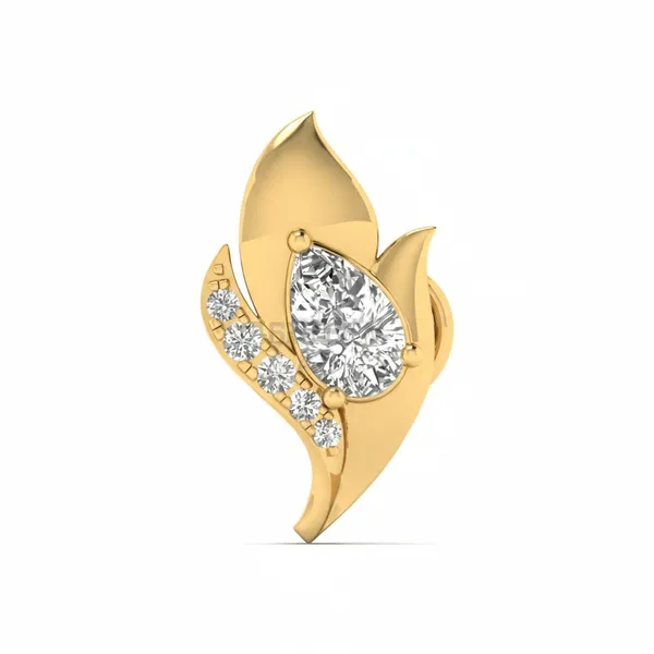 Alluring L-Shape Diamond Nosepin - Laboratory-Grown Diamond Nose Pin