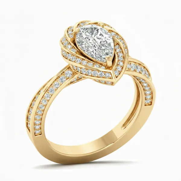 Noble Trellis Diamond Ring - Laboratory-Grown Diamond Ladies Ring