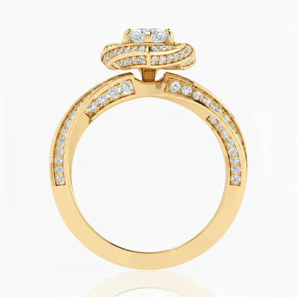 Noble Trellis Diamond Ring - View 3
