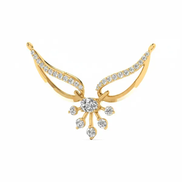 Chic Delicate Diamond Mangalsutra - View 2