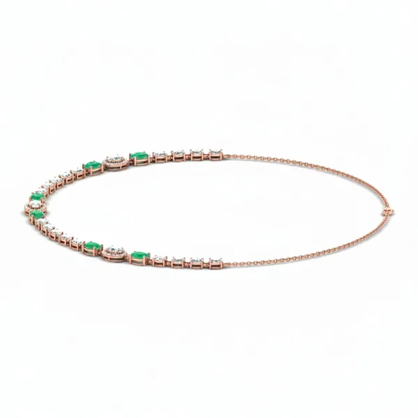 Polished Nebula Diamond Necklace - View 2