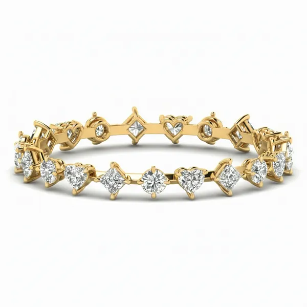 Stately Cuff Diamond Bangle - Laboratory-Grown Diamond Bangle
